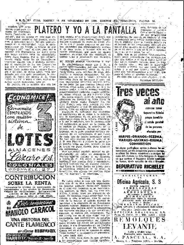 ABC SEVILLA 11-11-1958 página 26