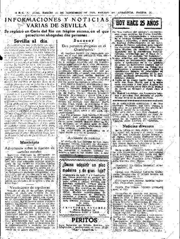 ABC SEVILLA 11-11-1958 página 31