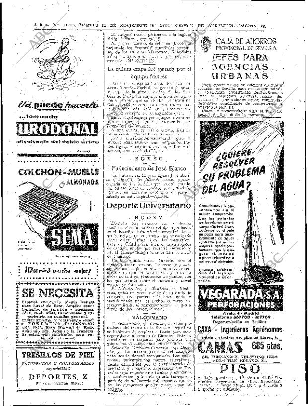 ABC SEVILLA 11-11-1958 página 40