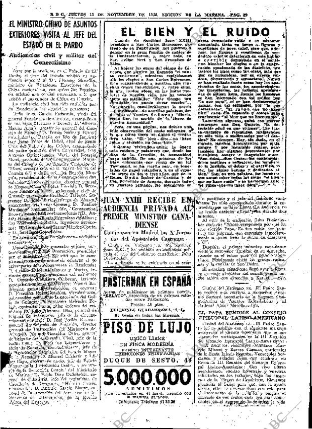 ABC MADRID 13-11-1958 página 39