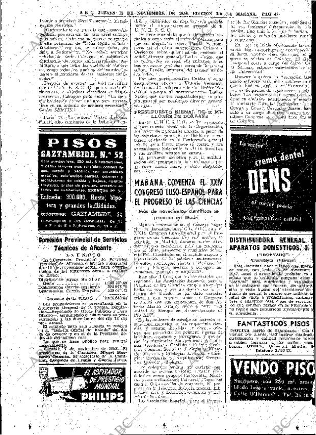 ABC MADRID 13-11-1958 página 48