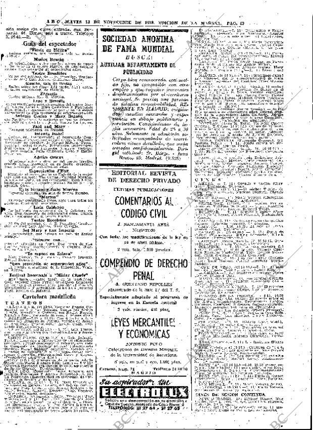 ABC MADRID 13-11-1958 página 63