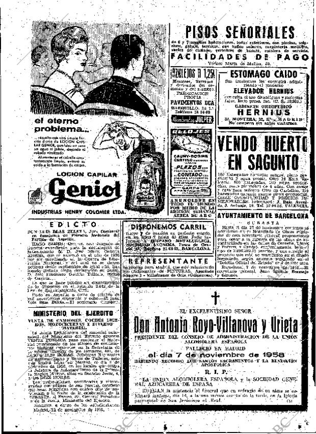 ABC MADRID 13-11-1958 página 74