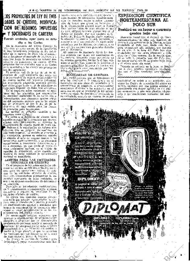 ABC MADRID 18-11-1958 página 39