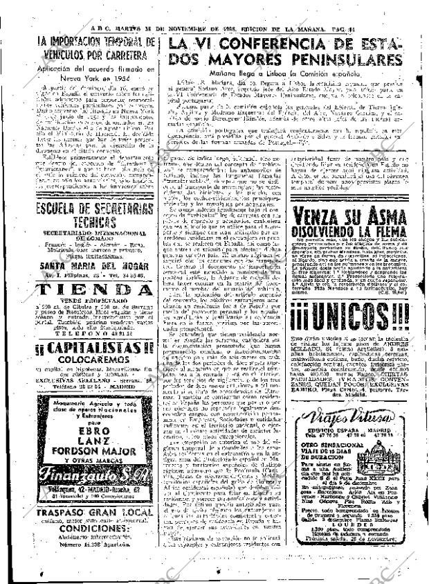 ABC MADRID 18-11-1958 página 44
