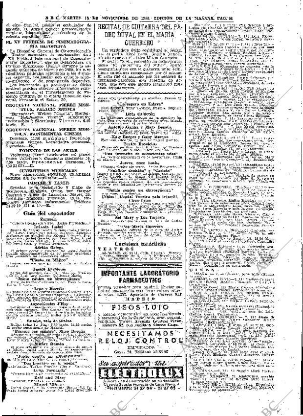 ABC MADRID 18-11-1958 página 61