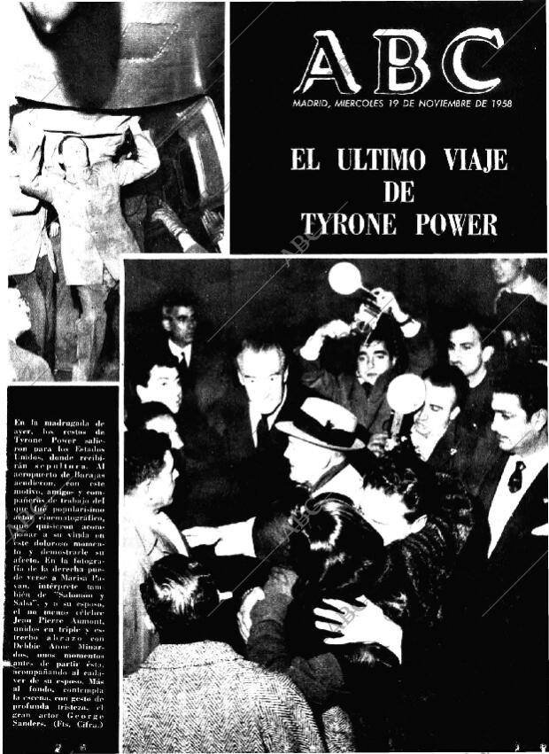 ABC MADRID 19-11-1958 página 1