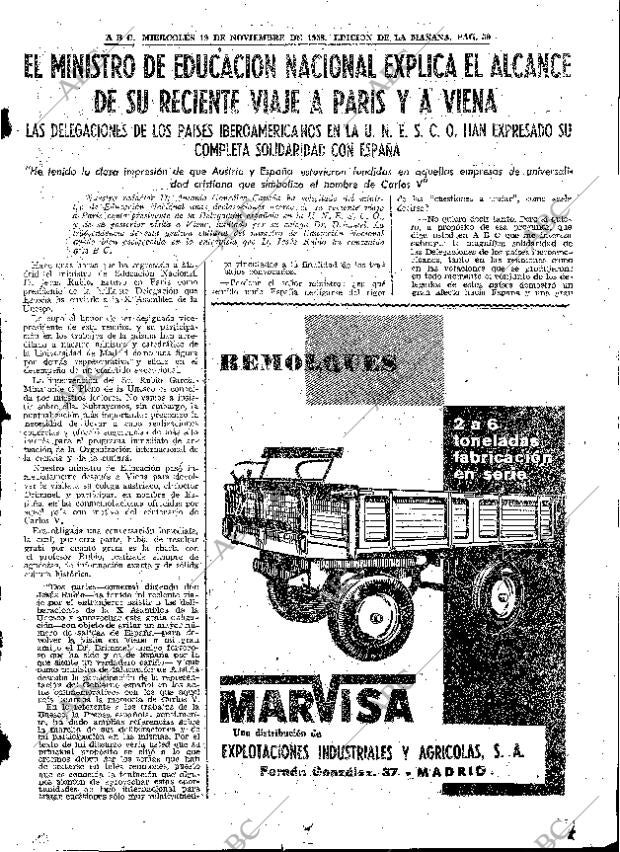 ABC MADRID 19-11-1958 página 59