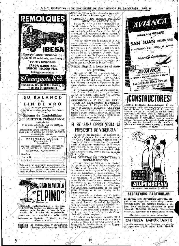 ABC MADRID 19-11-1958 página 66