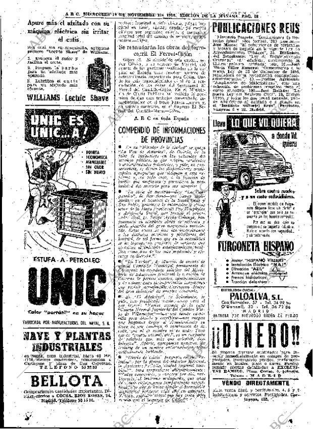 ABC MADRID 19-11-1958 página 68