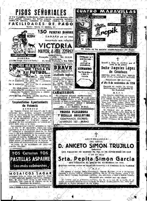 ABC MADRID 19-11-1958 página 90