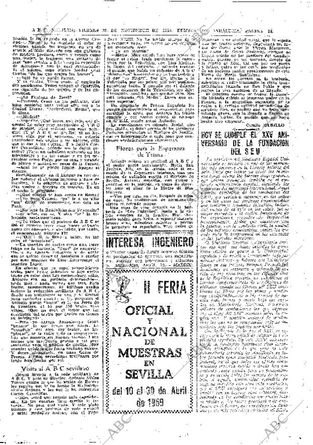 ABC SEVILLA 21-11-1958 página 28