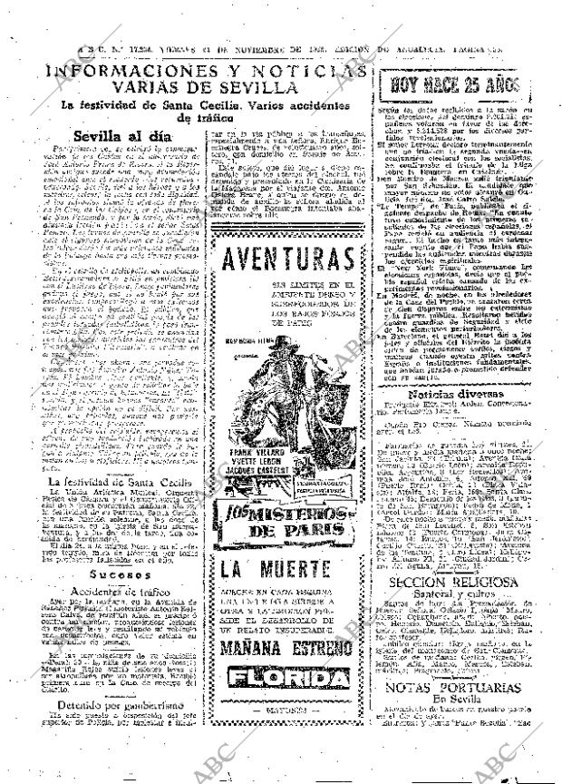 ABC SEVILLA 21-11-1958 página 35