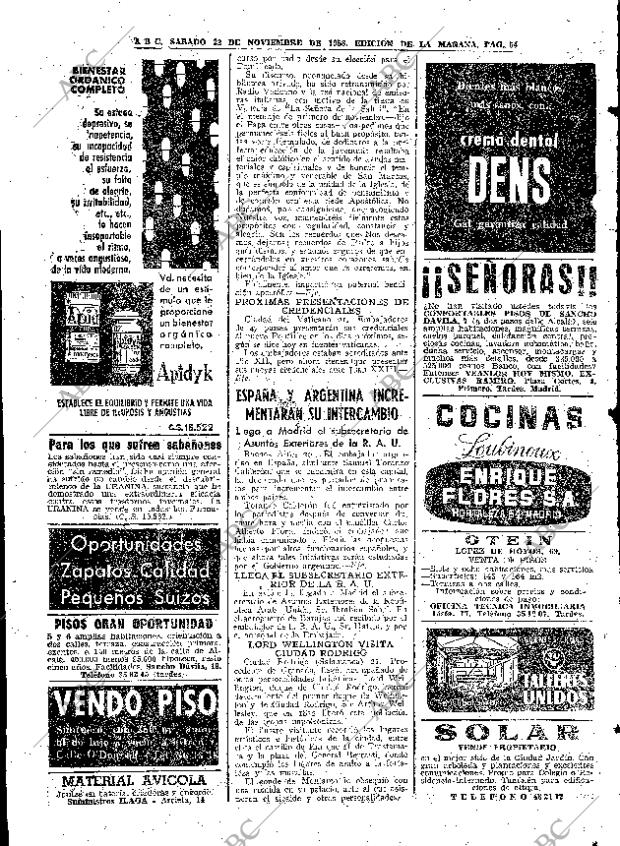 ABC MADRID 22-11-1958 página 54