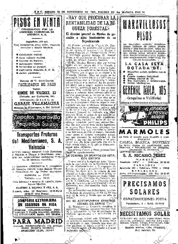 ABC MADRID 22-11-1958 página 58