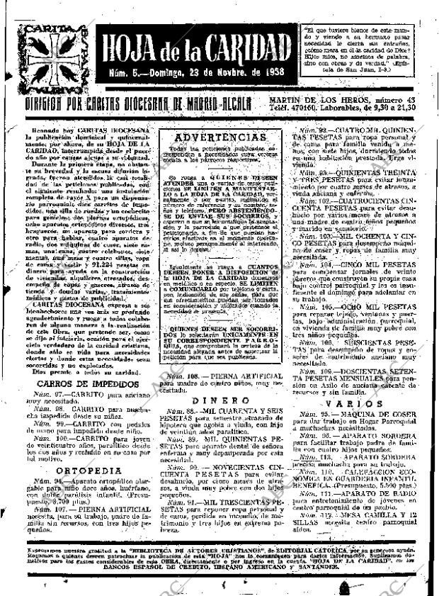 ABC MADRID 23-11-1958 página 45