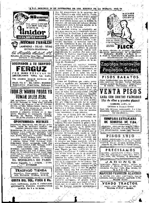ABC MADRID 23-11-1958 página 90