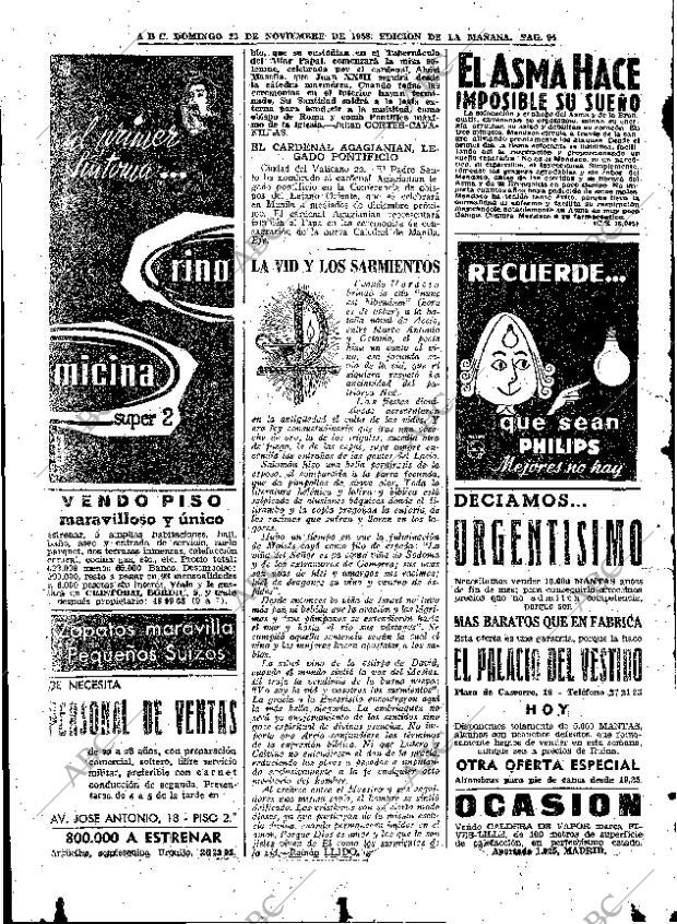 ABC MADRID 23-11-1958 página 94