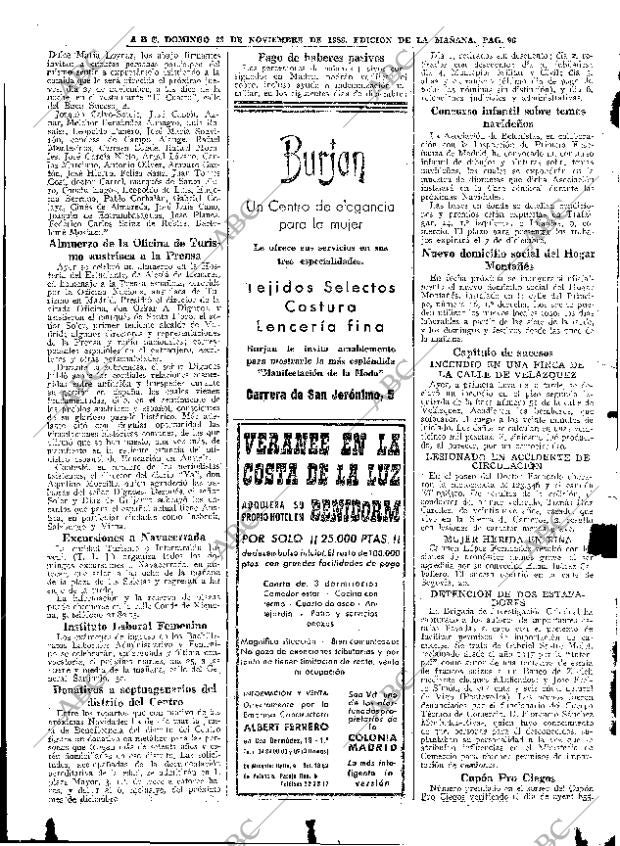 ABC MADRID 23-11-1958 página 96