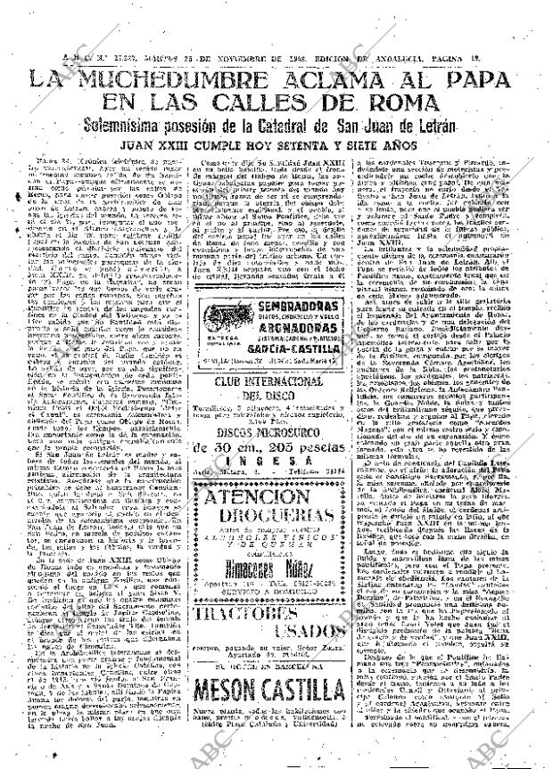 ABC SEVILLA 25-11-1958 página 19