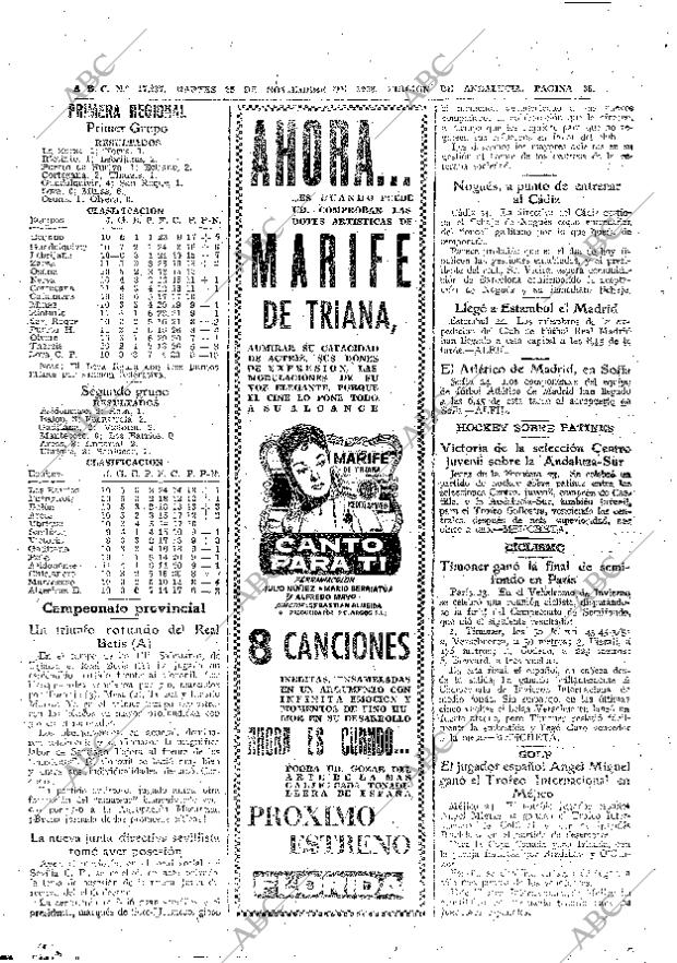 ABC SEVILLA 25-11-1958 página 38
