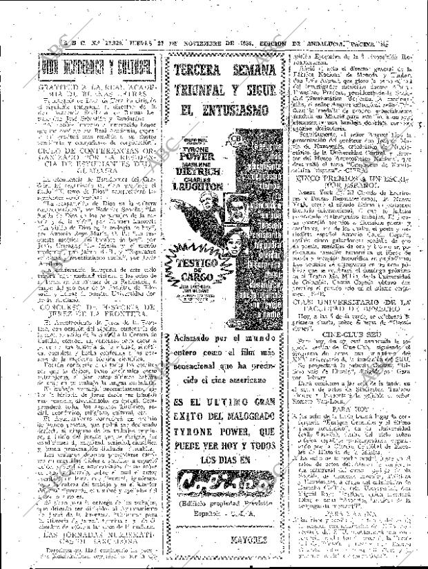 ABC SEVILLA 27-11-1958 página 36