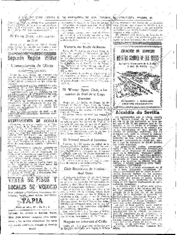 ABC SEVILLA 27-11-1958 página 40