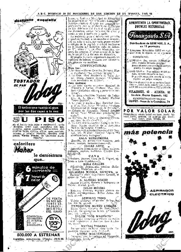 ABC MADRID 30-11-1958 página 96