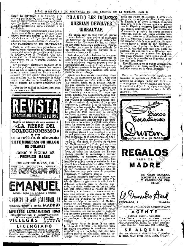 ABC MADRID 02-12-1958 página 18