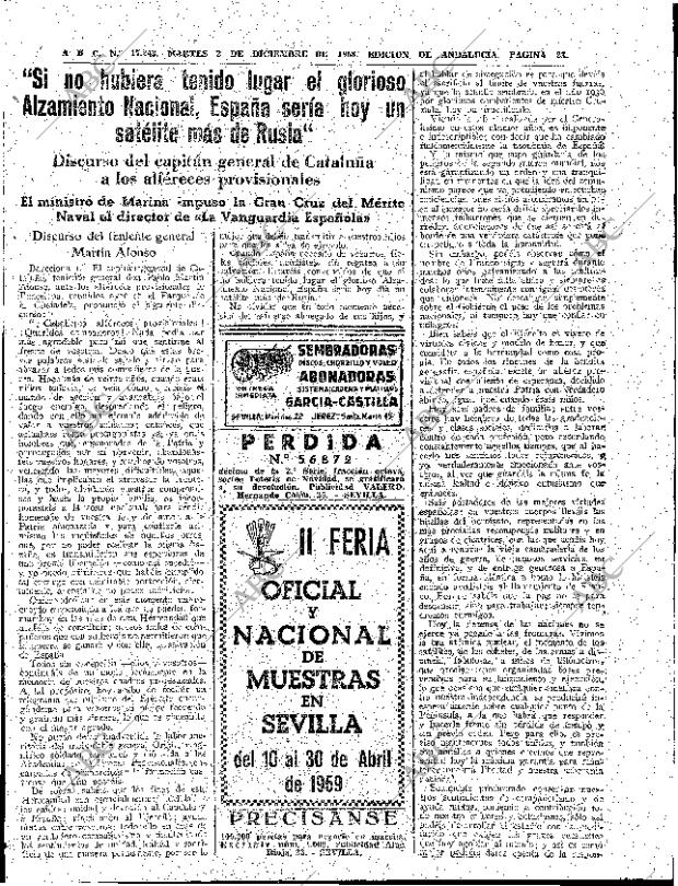 ABC SEVILLA 02-12-1958 página 23