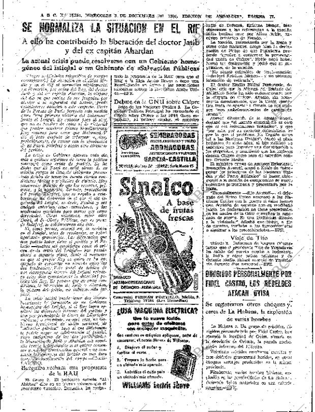 ABC SEVILLA 03-12-1958 página 17