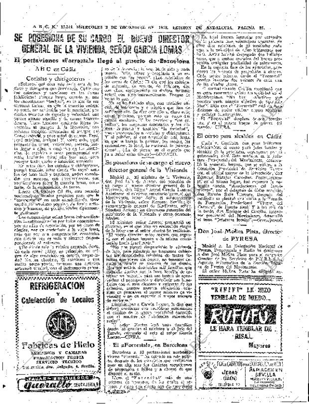 ABC SEVILLA 03-12-1958 página 21