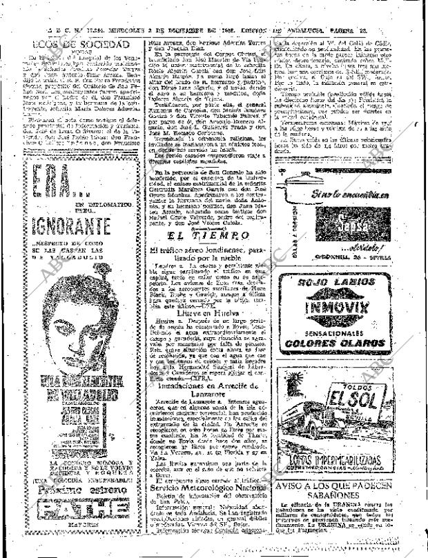 ABC SEVILLA 03-12-1958 página 28