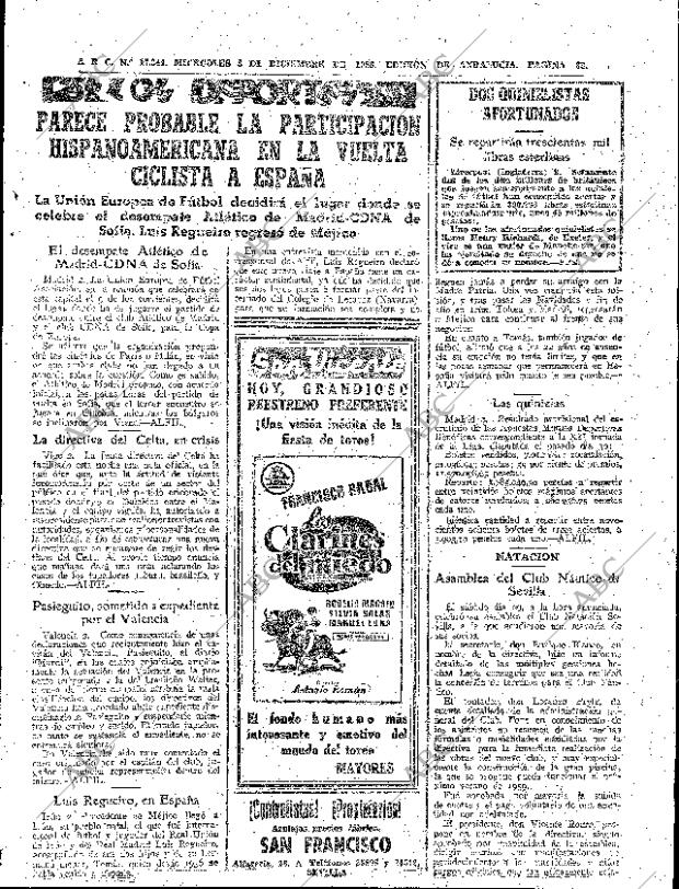 ABC SEVILLA 03-12-1958 página 33