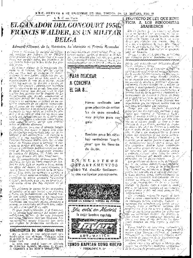 ABC MADRID 04-12-1958 página 69