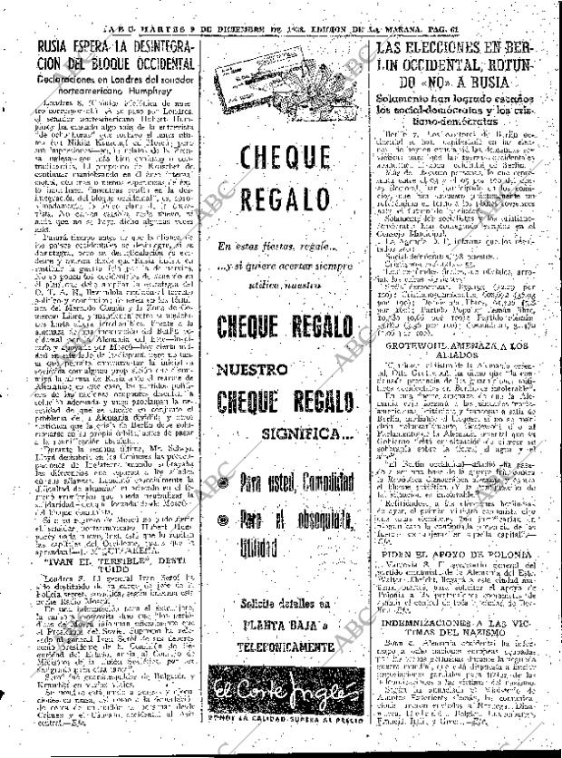 ABC MADRID 09-12-1958 página 61