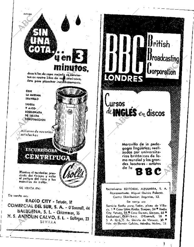 ABC SEVILLA 10-12-1958 página 16