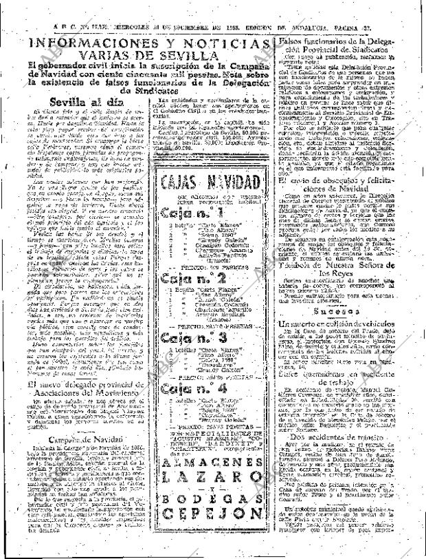 ABC SEVILLA 10-12-1958 página 37