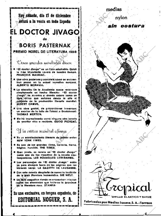 ABC MADRID 13-12-1958 página 6