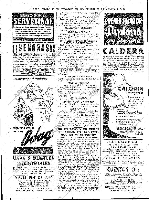 ABC MADRID 13-12-1958 página 68