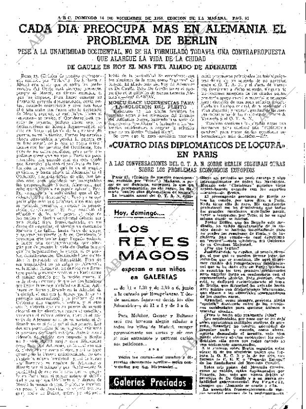 ABC MADRID 14-12-1958 página 83