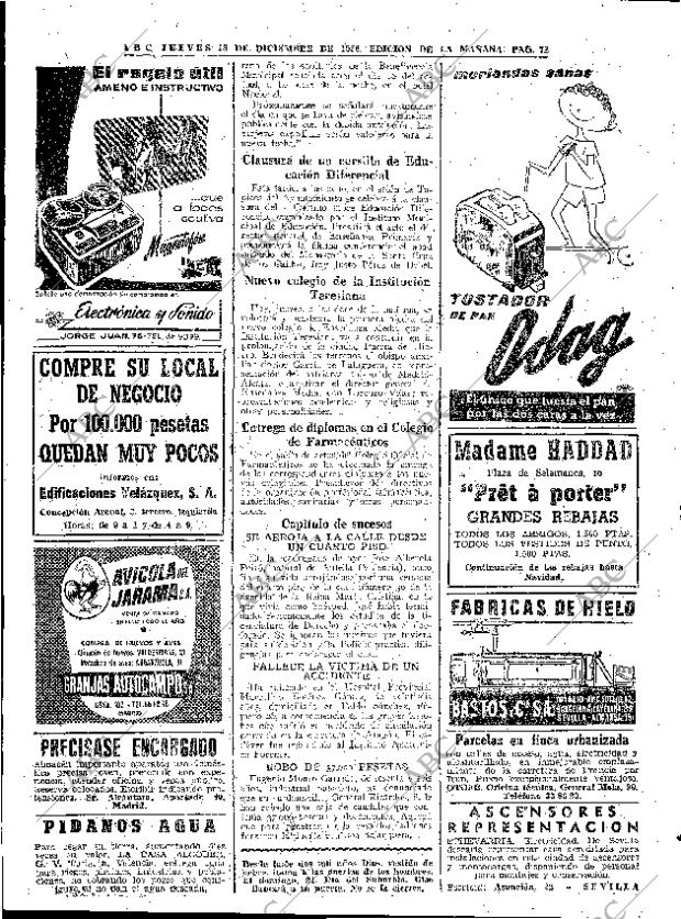 ABC MADRID 18-12-1958 página 72