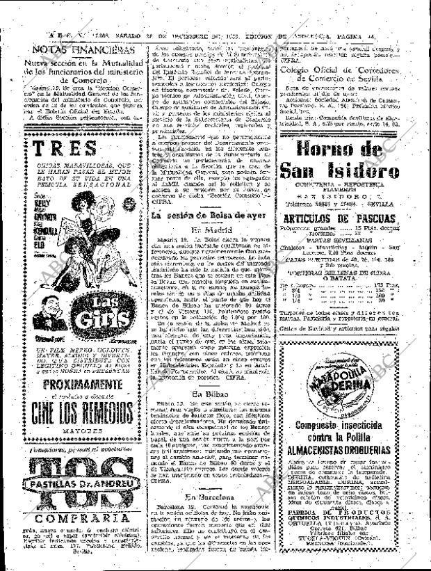 ABC SEVILLA 20-12-1958 página 44