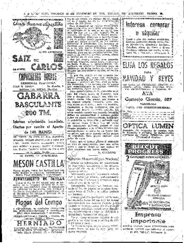 ABC SEVILLA 21-12-1958 página 50