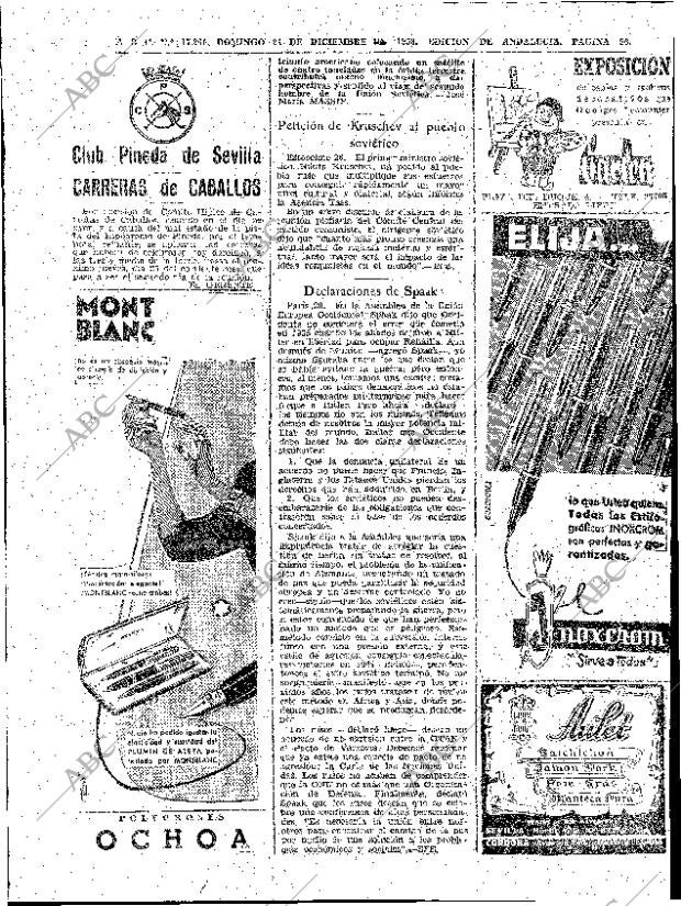 ABC SEVILLA 21-12-1958 página 56
