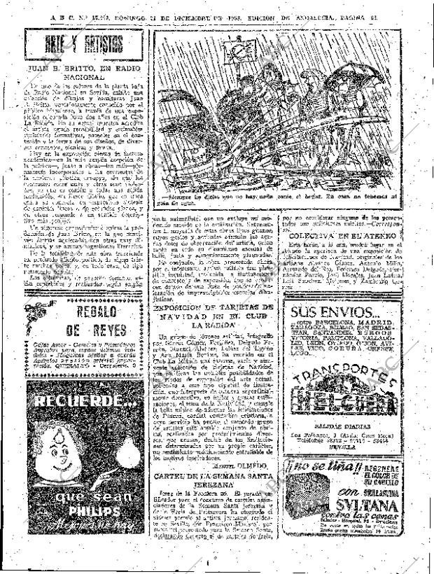 ABC SEVILLA 21-12-1958 página 61