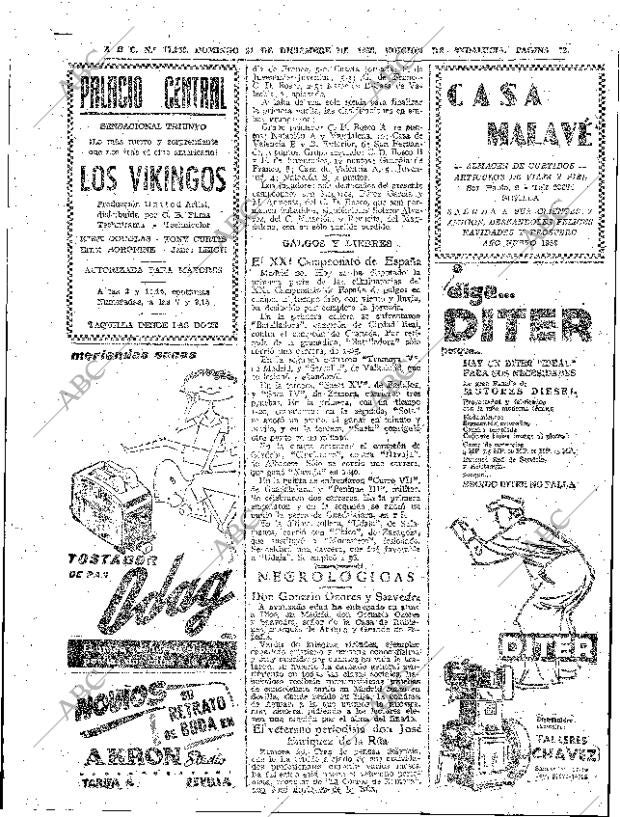 ABC SEVILLA 21-12-1958 página 72