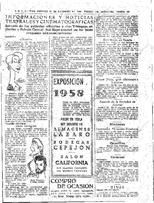 ABC SEVILLA 21-12-1958 página 73
