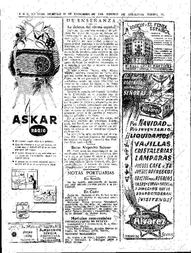ABC SEVILLA 21-12-1958 página 76