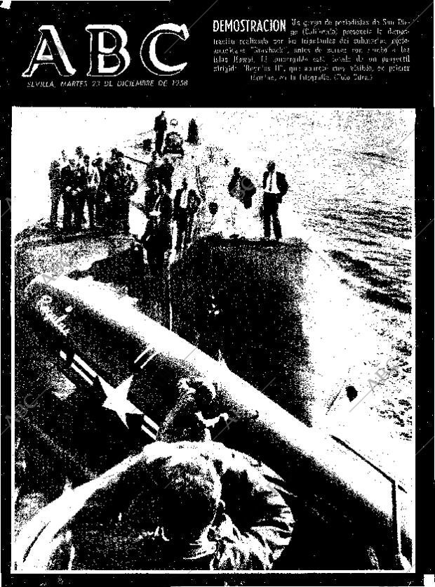 ABC SEVILLA 23-12-1958 página 1